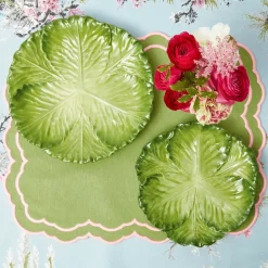 Valérie Green & Pink Placemats (Set of 4)