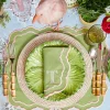 Valérie Green & Pink Placemats & Napkins (Set of 4)