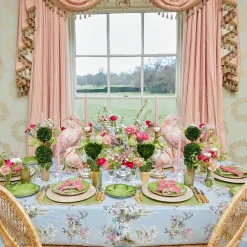 Valérie Green & Pink Placemats & Napkins (Set of 4)