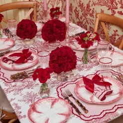 Valérie Pink Placemats & Napkins (Set of 4)