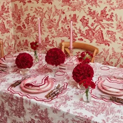 Valérie Pink Placemats & Napkins (Set of 4)