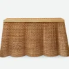 Vivienne Rattan Scalloped Console Table