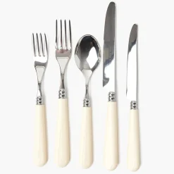 White Ivory Cutlery (5 Piece)