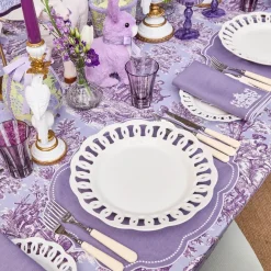 White Lace Dinner Plate