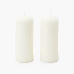 White Pillar Candle (Pair)