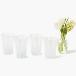 White Positano Glasses (Set of 4)