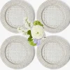 White Rattan Charger Plates (Set of 4)