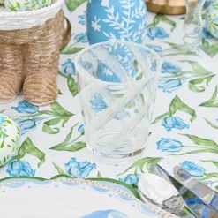 White Swirl Outdoor Glasses (Set of 6)