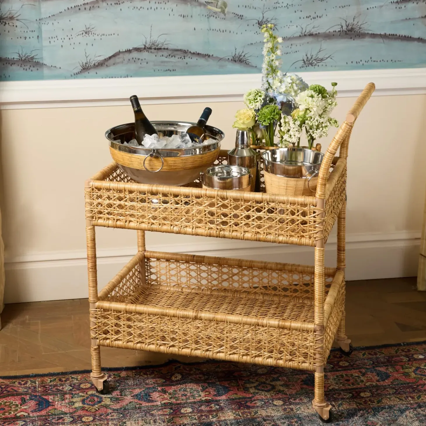 Wicker Champagne Bucket