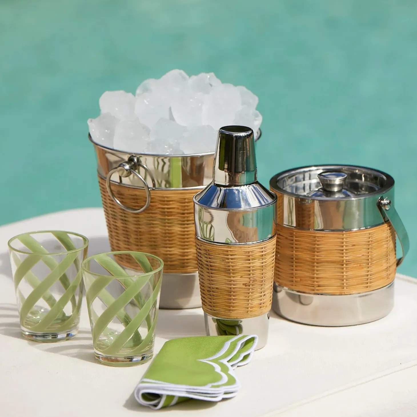Wicker Champagne Bucket