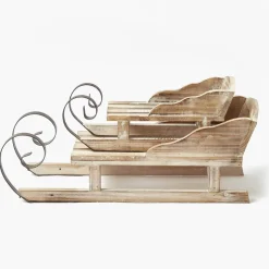 Wooden Sleigh (Set of 2)
