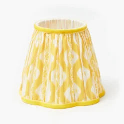 Yellow Ikat Lampshade (18cm)