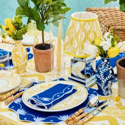 Yellow Ikat Lampshade (18cm)