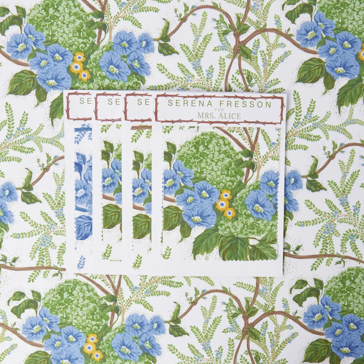 Yellow Lady Isabella's Garden Fabric