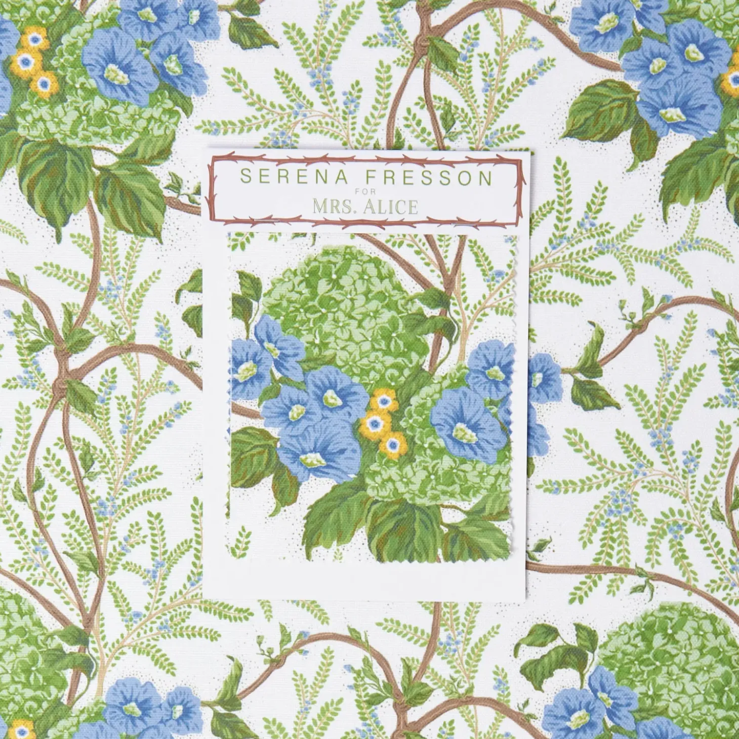 Yellow Lady Isabella's Garden Fabric